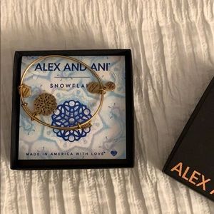 Alex and Ani Snowflake Charm Bracelet